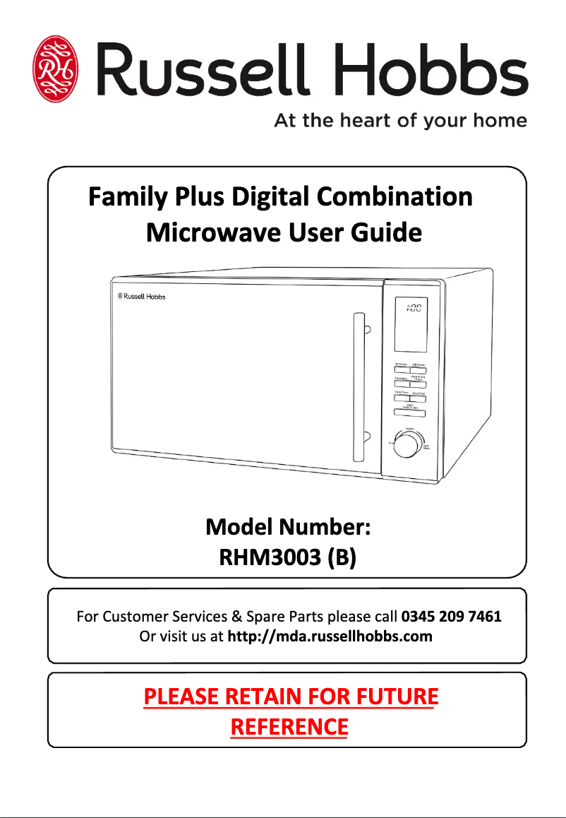 Página 1 del manual Manual de usuario Russell Hobbs RHM3003B