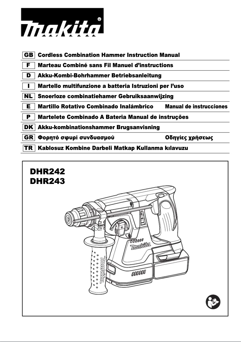 Page n°1 - Manuel utilisateur Makita DHR242RFJV