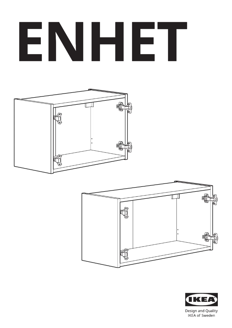 Imagen de la primera página del manual del dispositivo ENHET 805.144.87