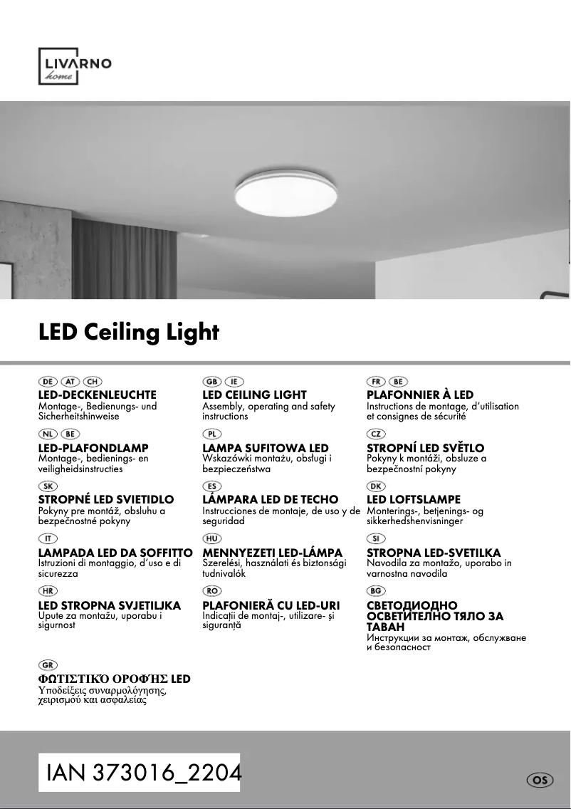 Page 1 de la notice Manuel utilisateur Livarno Lux 14167506L