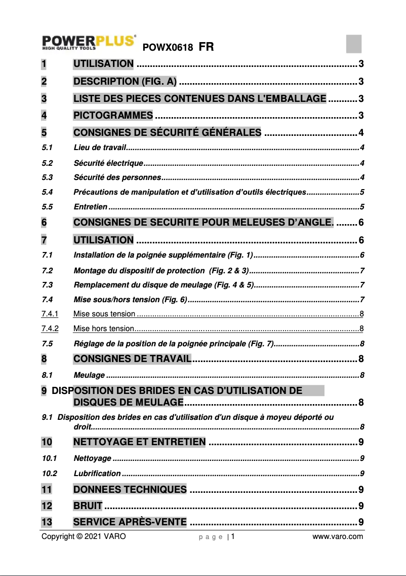 Página 1 del manual Manual de usuario PowerPlus POWXAGS3