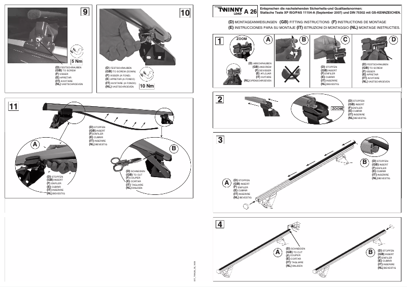 Image de la première page du manuel de l'appareil A 26