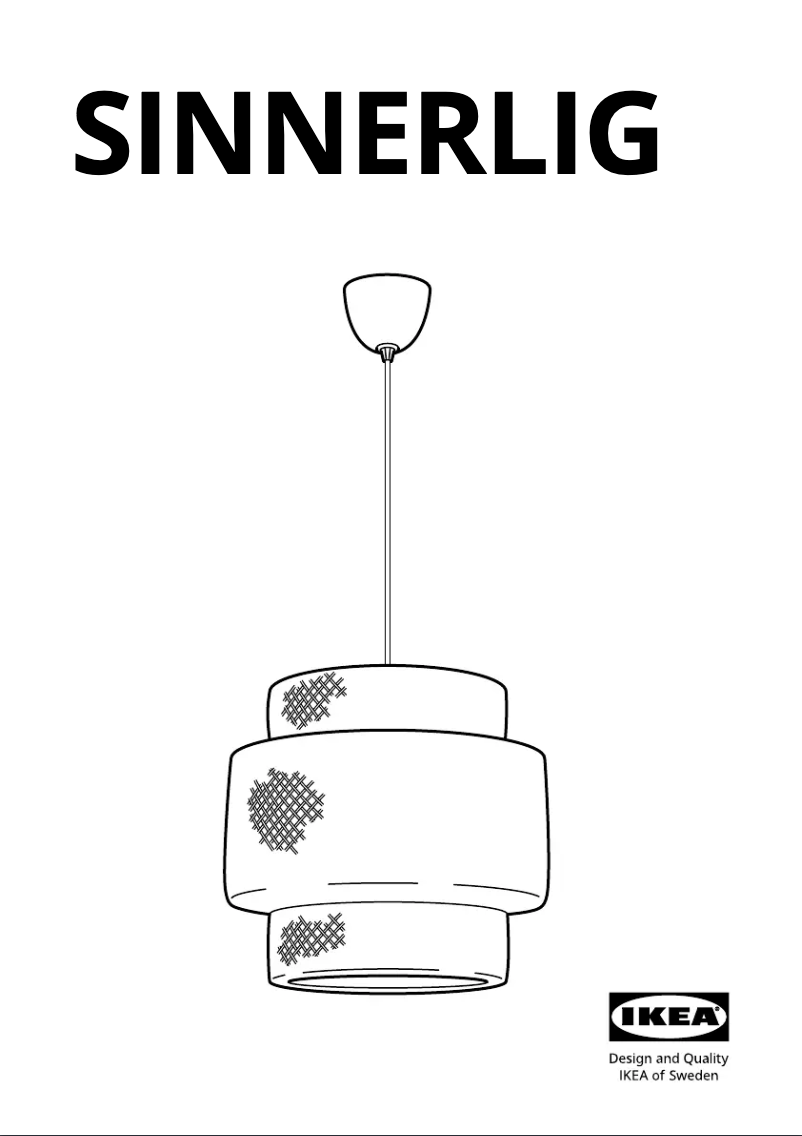 Page 1 de la notice Manuel utilisateur Ikea SINNERLIG 703.150.30