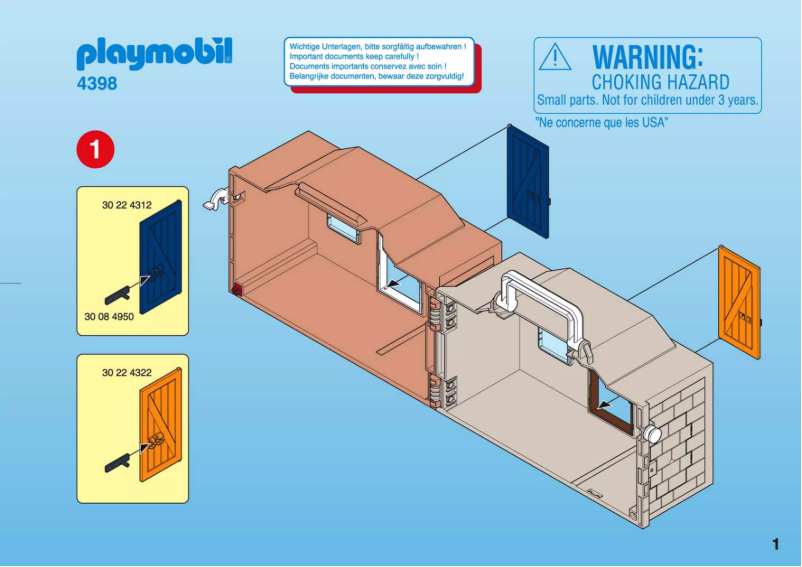 Image de la première page du manuel de l'appareil My Take Along Western City 4398