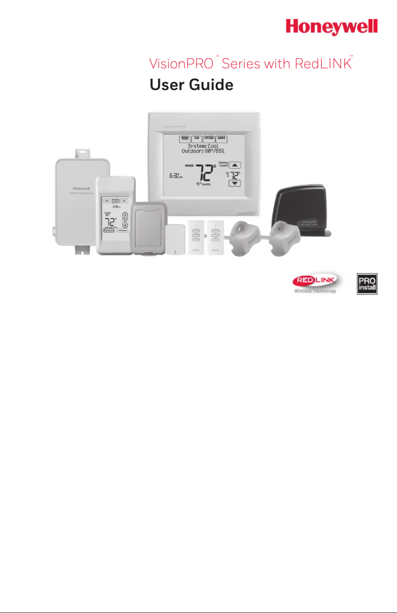 Page n°1 - Manuel utilisateur Honeywell TH8320R1003/U