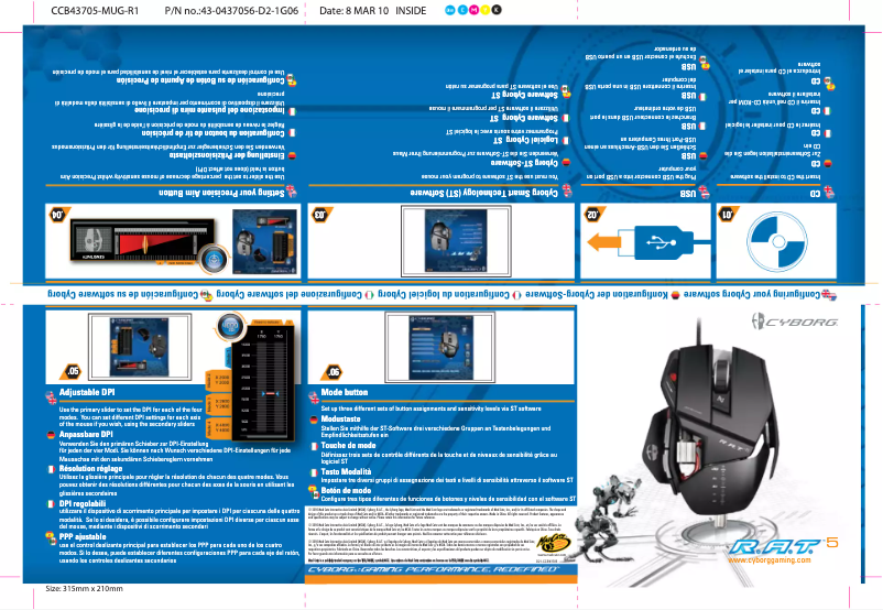 Image de la première page du manuel de l'appareil R.A.T 5