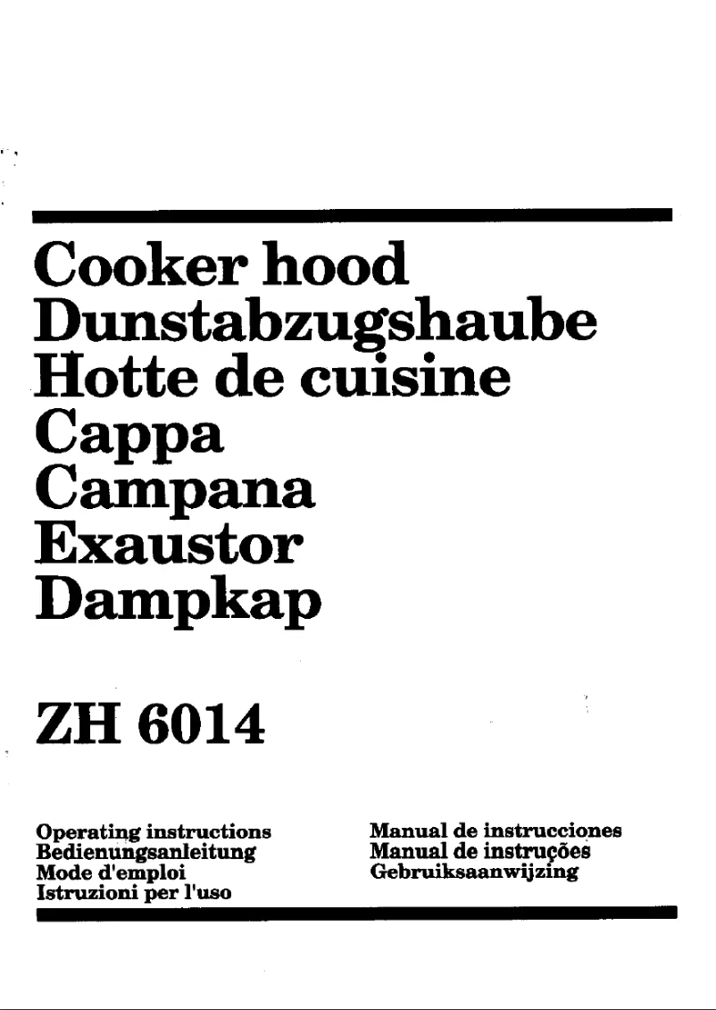 Página 1 del manual Manual de usuario Zanussi Zh 6024