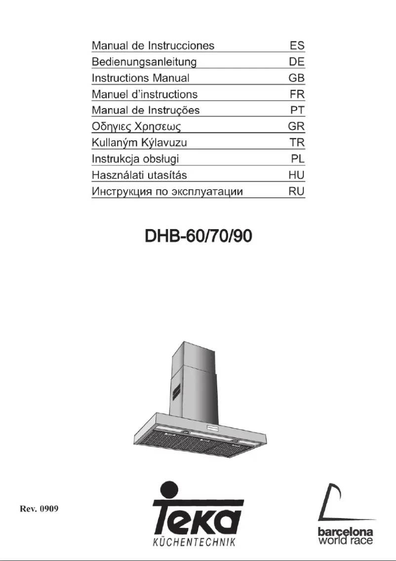 Image de la première page du manuel de l'appareil DHB 110