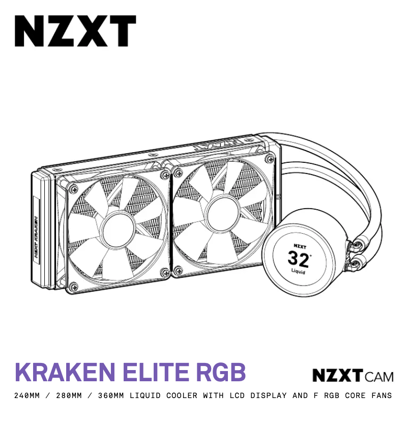 Image de la première page du manuel de l'appareil Kraken Elite 240 RGB