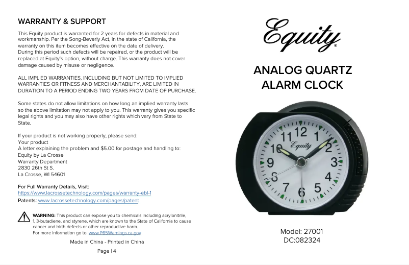 Página 1 del manual Manual de usuario La Crosse Technology 27001