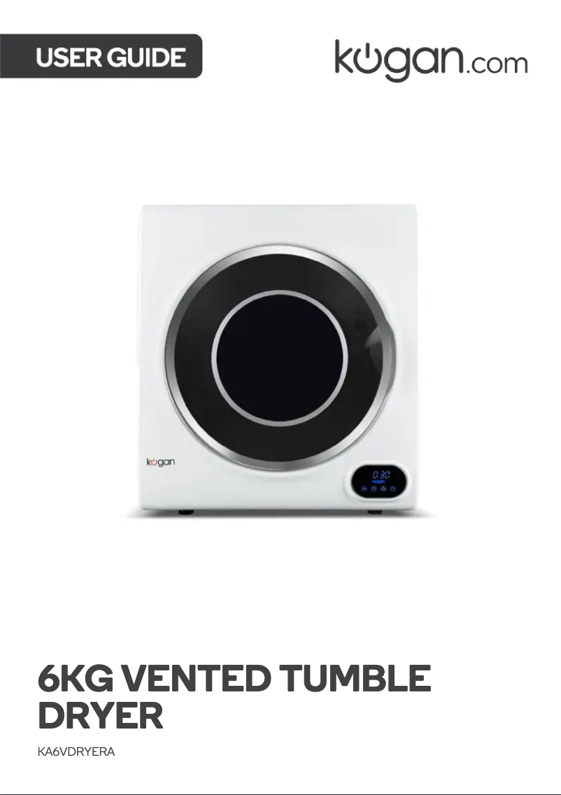 Página 1 del manual Manual de usuario Kogan KA6VDRYERA