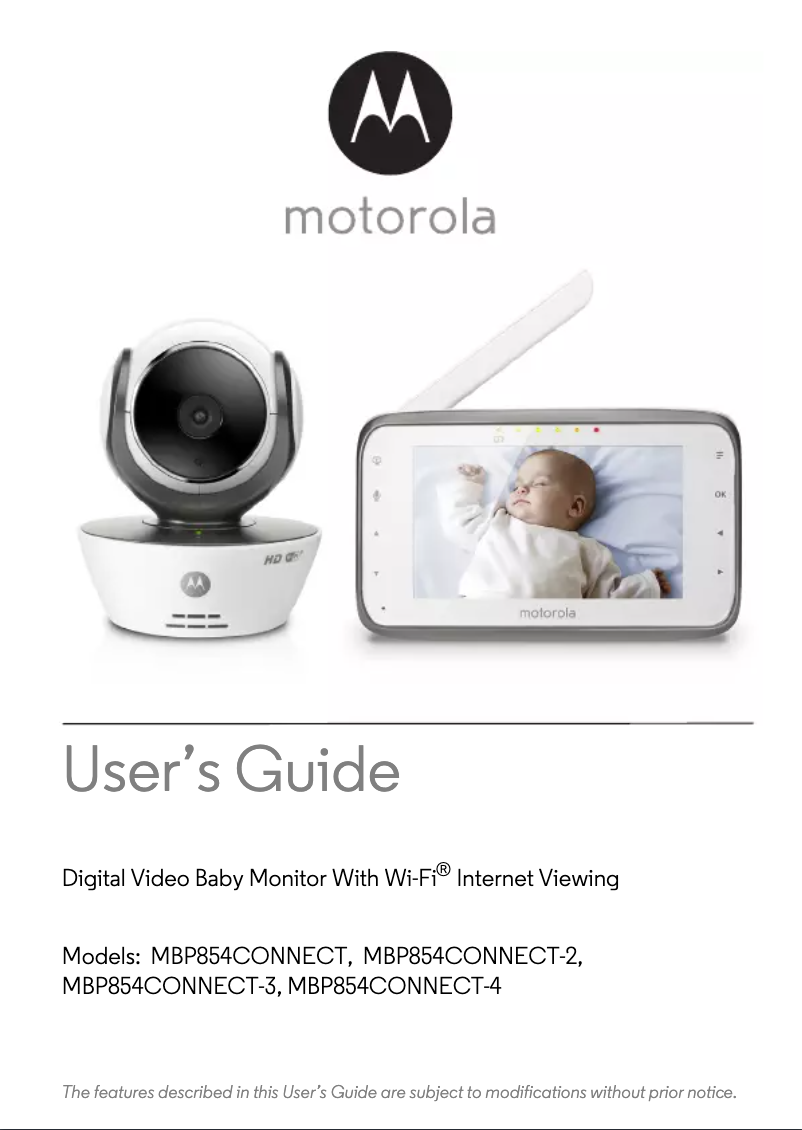 Page n°1 - Manuel utilisateur Motorola MBP854CONNECT-3