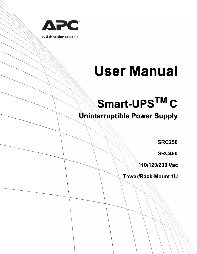 Page n°1 - Manuel utilisateur APC SC420I