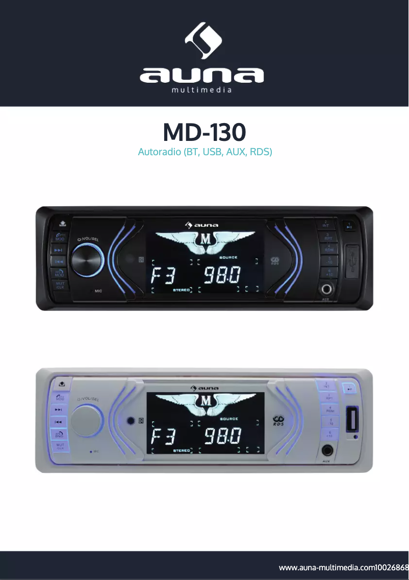 Page 1 de la notice Manuel utilisateur Auna MD-130 10026869