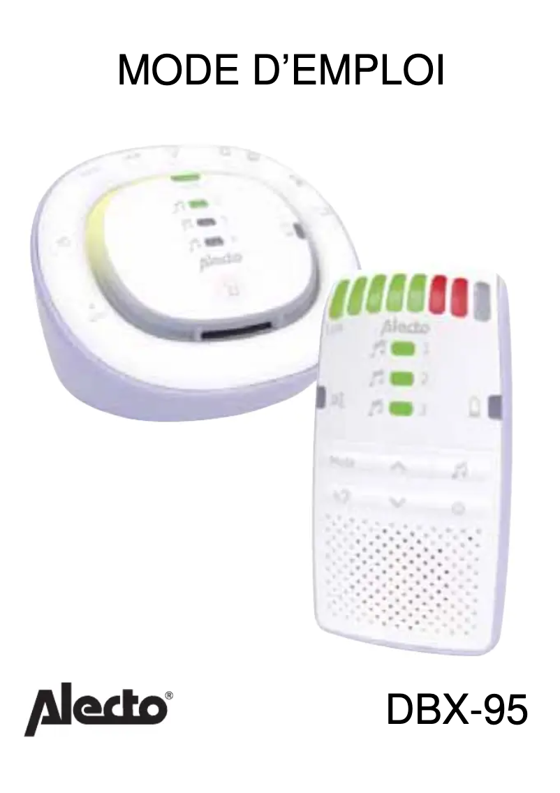 Page 1 de la notice Manuel utilisateur Alecto DBX-95