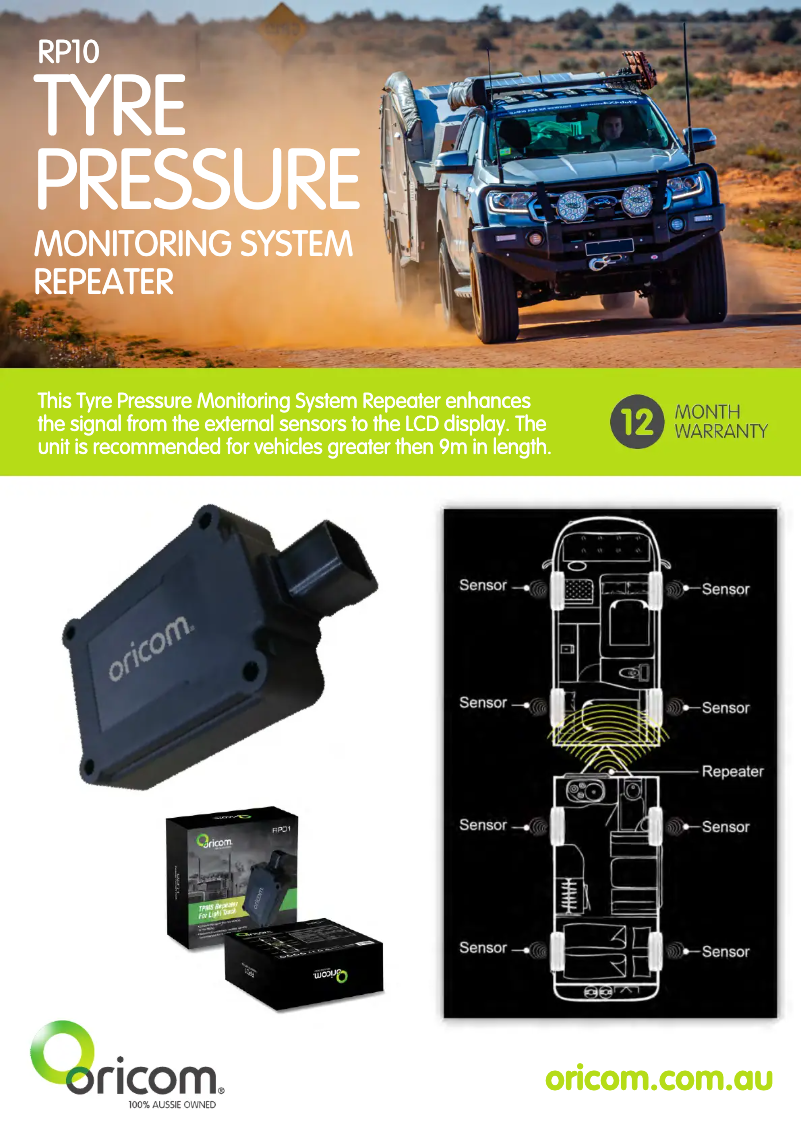 Page 1 of the manual Technical Sheet Oricom TPS10-6I