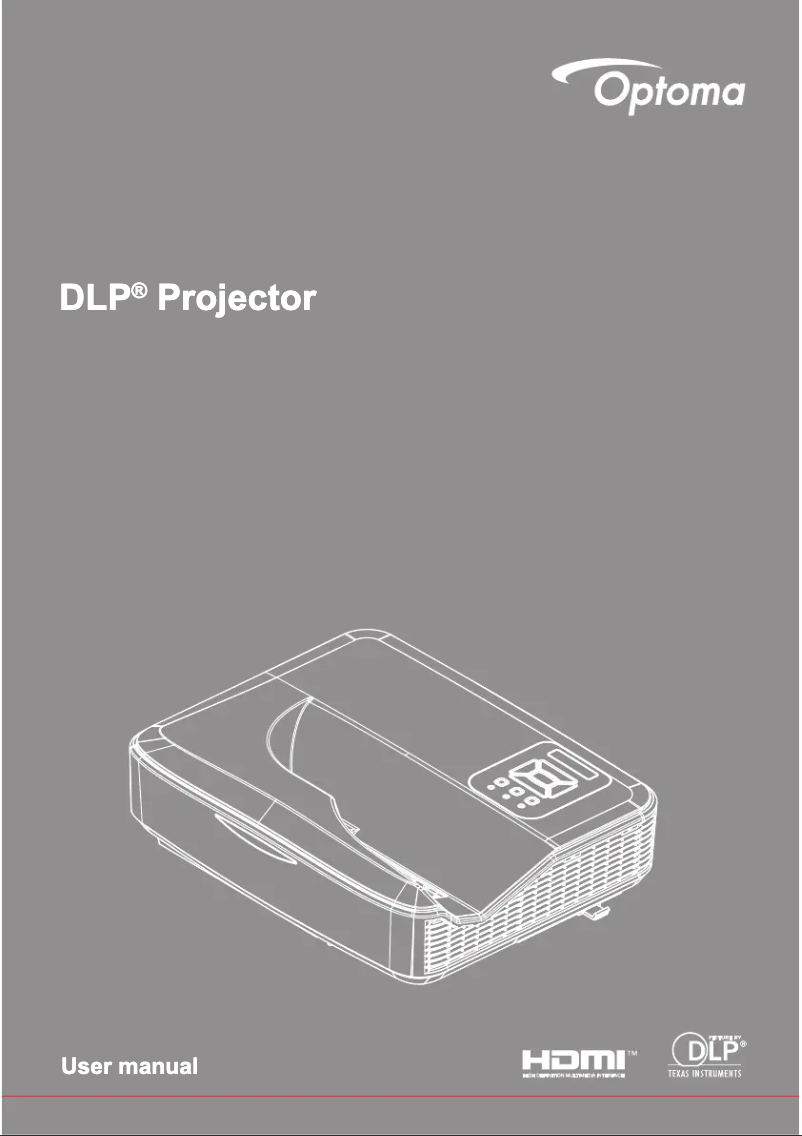 Page 1 de la notice Manuel utilisateur Optoma ZH400USTI