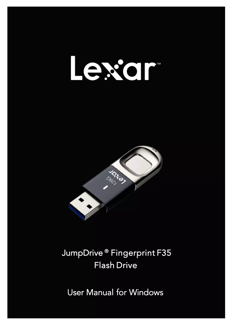 Image de la première page du manuel de l'appareil JumpDrive Fingerprint F35