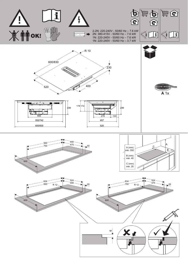 Page n°1 - Guide d'installation Thermex Sirocco