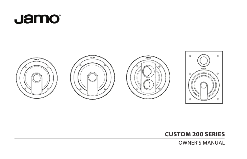 Page 1 de la notice Manuel utilisateur Jamo IC 206 LCR FG