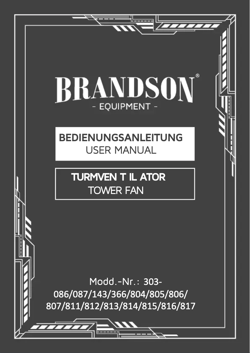 Page 1 de la notice Manuel utilisateur Brandson 303805