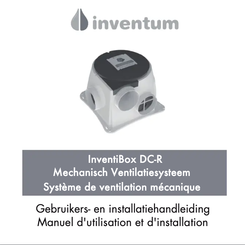 Page 1 de la notice Manuel utilisateur Inventum InventiBox DC-R