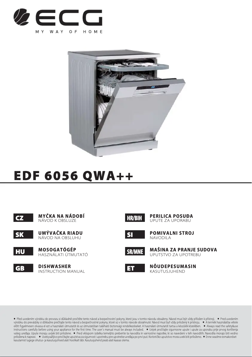 Image de la première page du manuel de l'appareil EDF 6056 QWA++