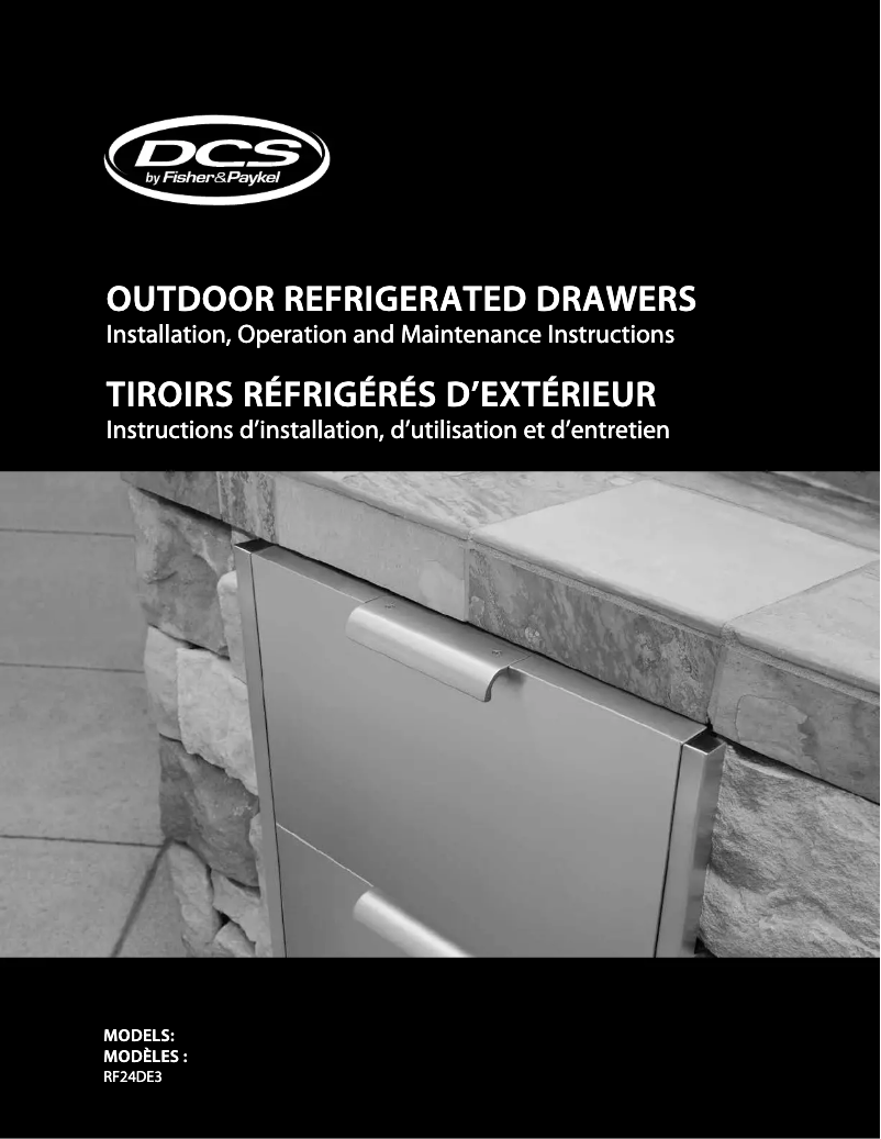 Page n°1 - Manuel utilisateur DCS RF24DE3