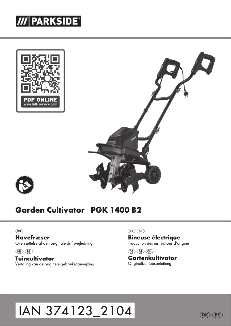 Image de la première page du manuel de l'appareil PGK 1400 B2