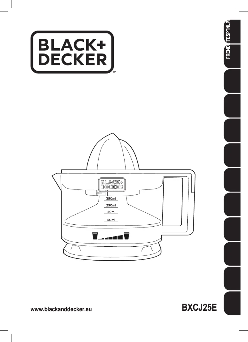 Page 1 de la notice Manuel utilisateur Black & Decker BCXJ25E