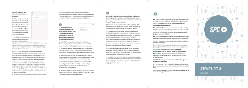 Page 1 de la notice Manuel utilisateur SPC Atenea Fit 3