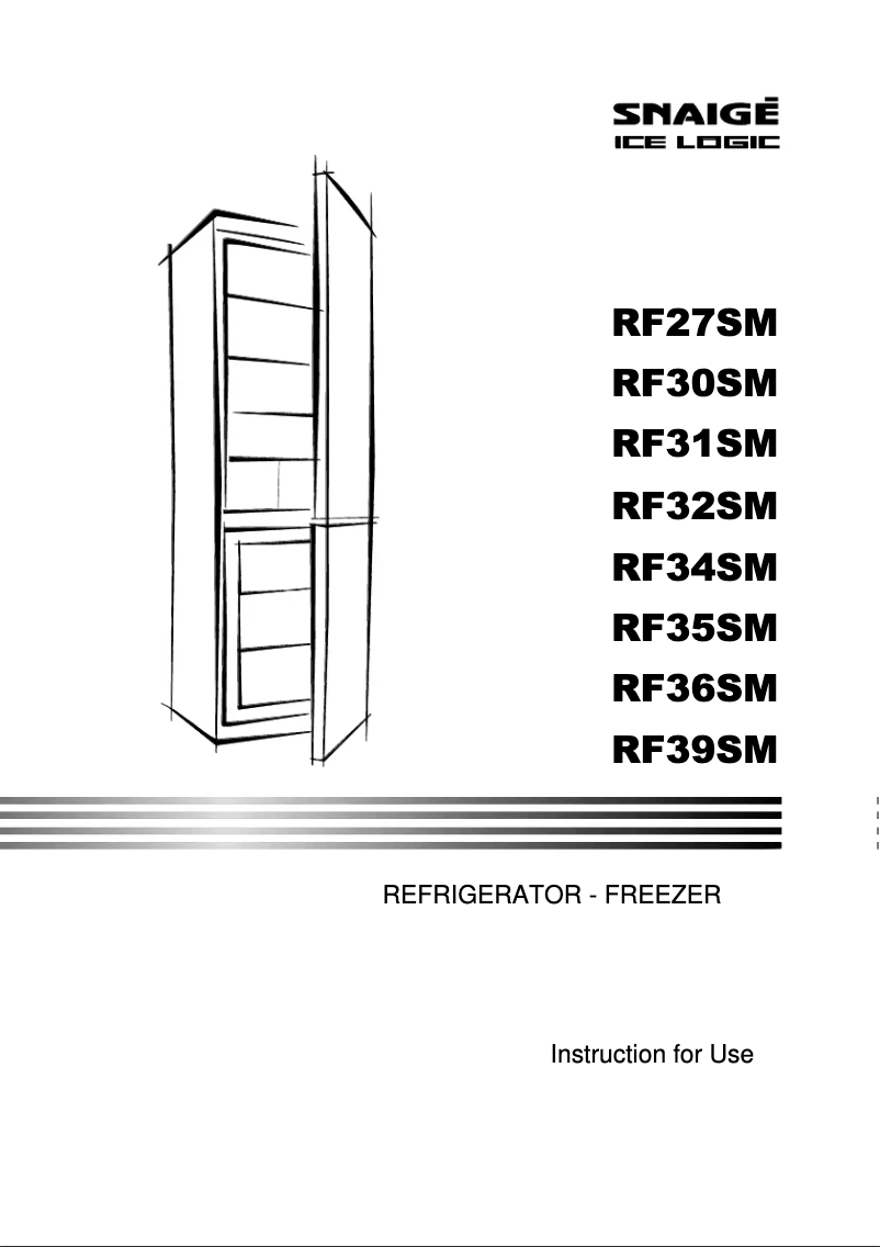 Page n°1 - Manuel utilisateur Snaigė RF36SM