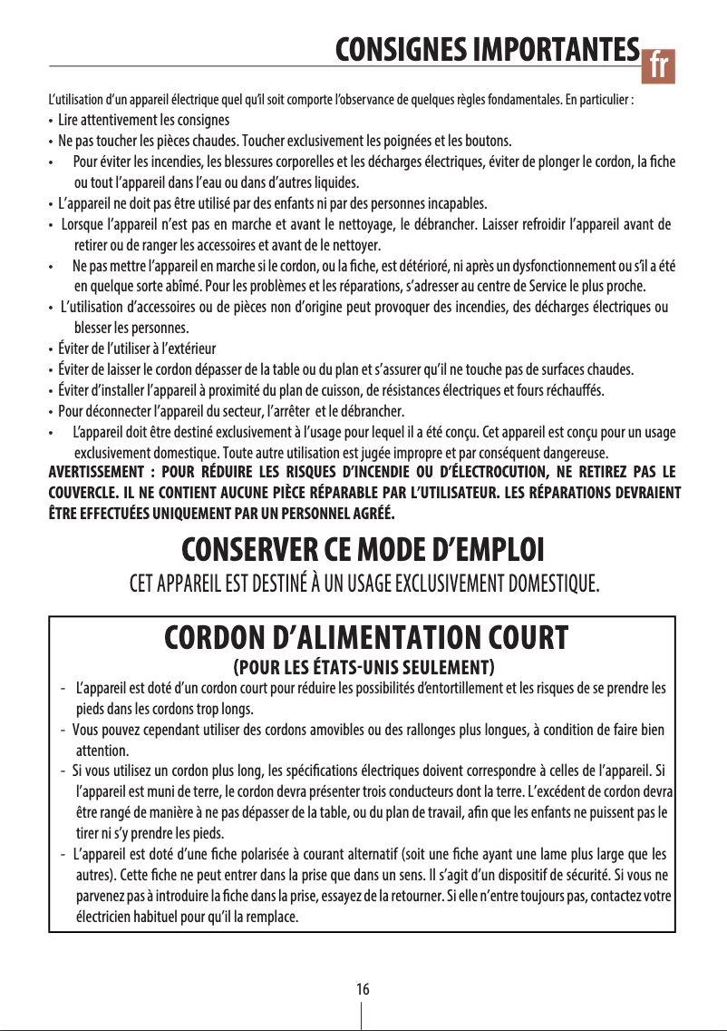 Page n°1 - Manuel utilisateur DeLonghi EC 860