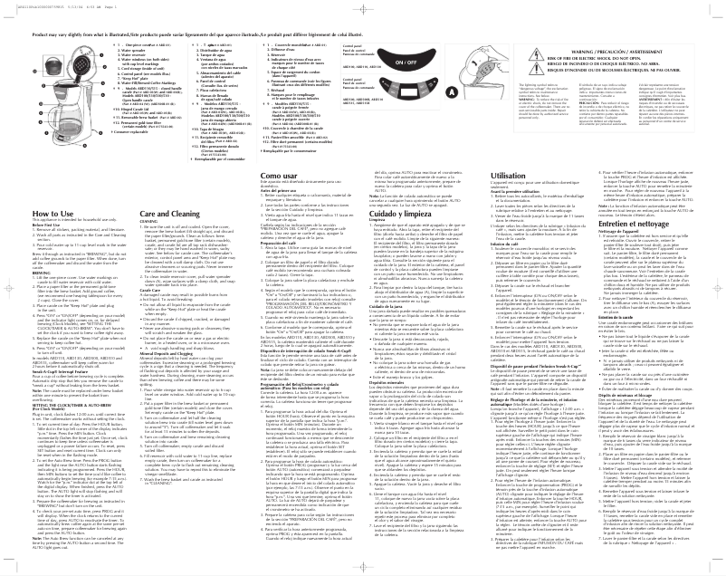 Image de la première page du manuel de l'appareil ABD510