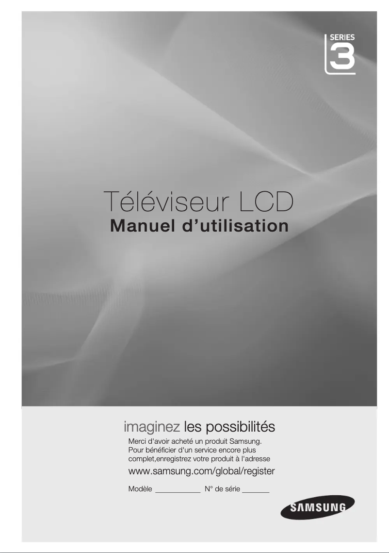Page n°1 - Manuel utilisateur Samsung LA22C350D1