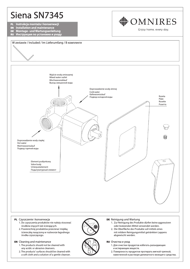 Página 1 del manual Manual de usuario Omnires Siena SN7345