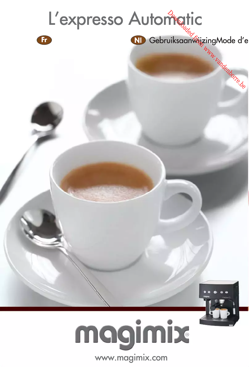 Image de la première page du manuel de l'appareil L'expresso 11414
