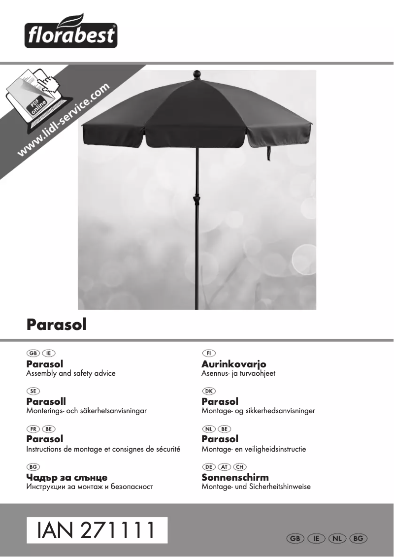 Page 1 de la notice Manuel utilisateur Florabest IAN 271111