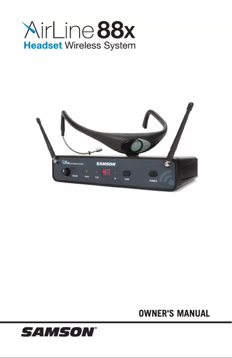 Page 1 de la notice Manuel utilisateur Samson Airline 88x