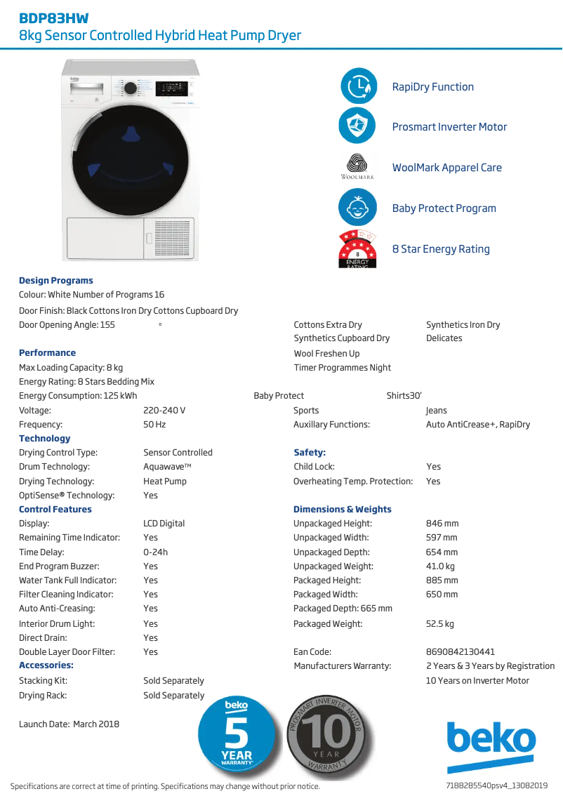 Image de la première page du manuel de l'appareil BDP83HW