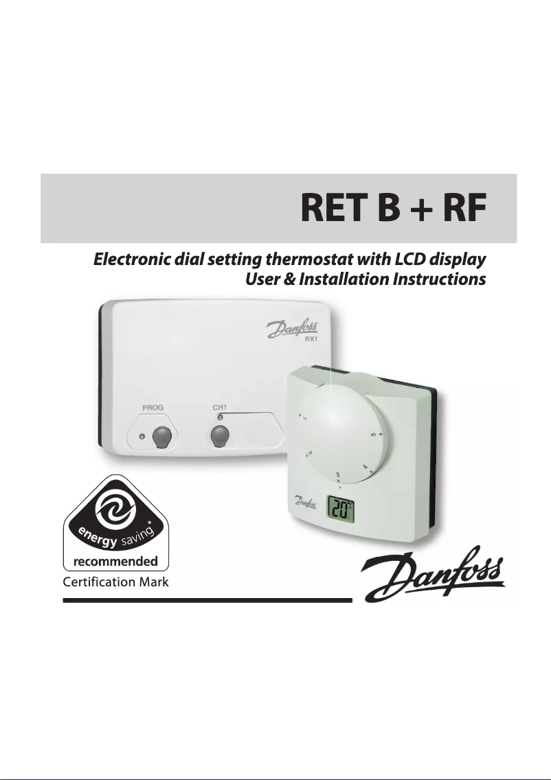 Página 1 del manual Manual de usuario Danfoss RET RF