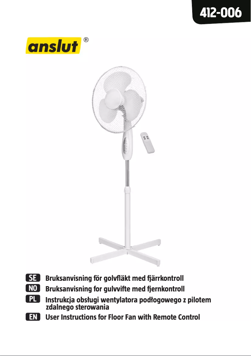 Page n°1 - Manuel utilisateur Anslut 412-006