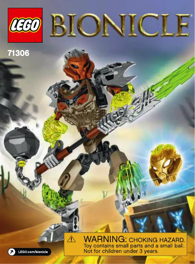 Image de la première page du manuel de l'appareil Bionicle 71306
