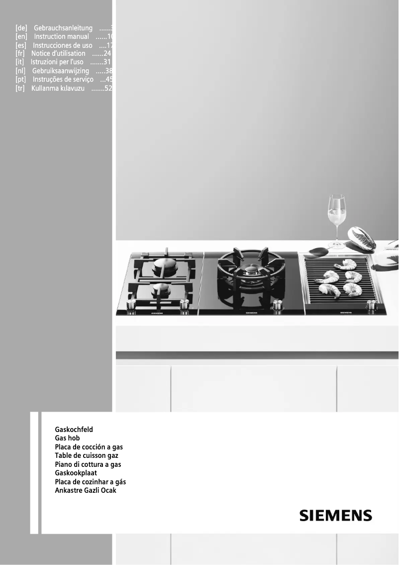 Page 1 de la notice Manuel utilisateur Siemens ER326BB70D