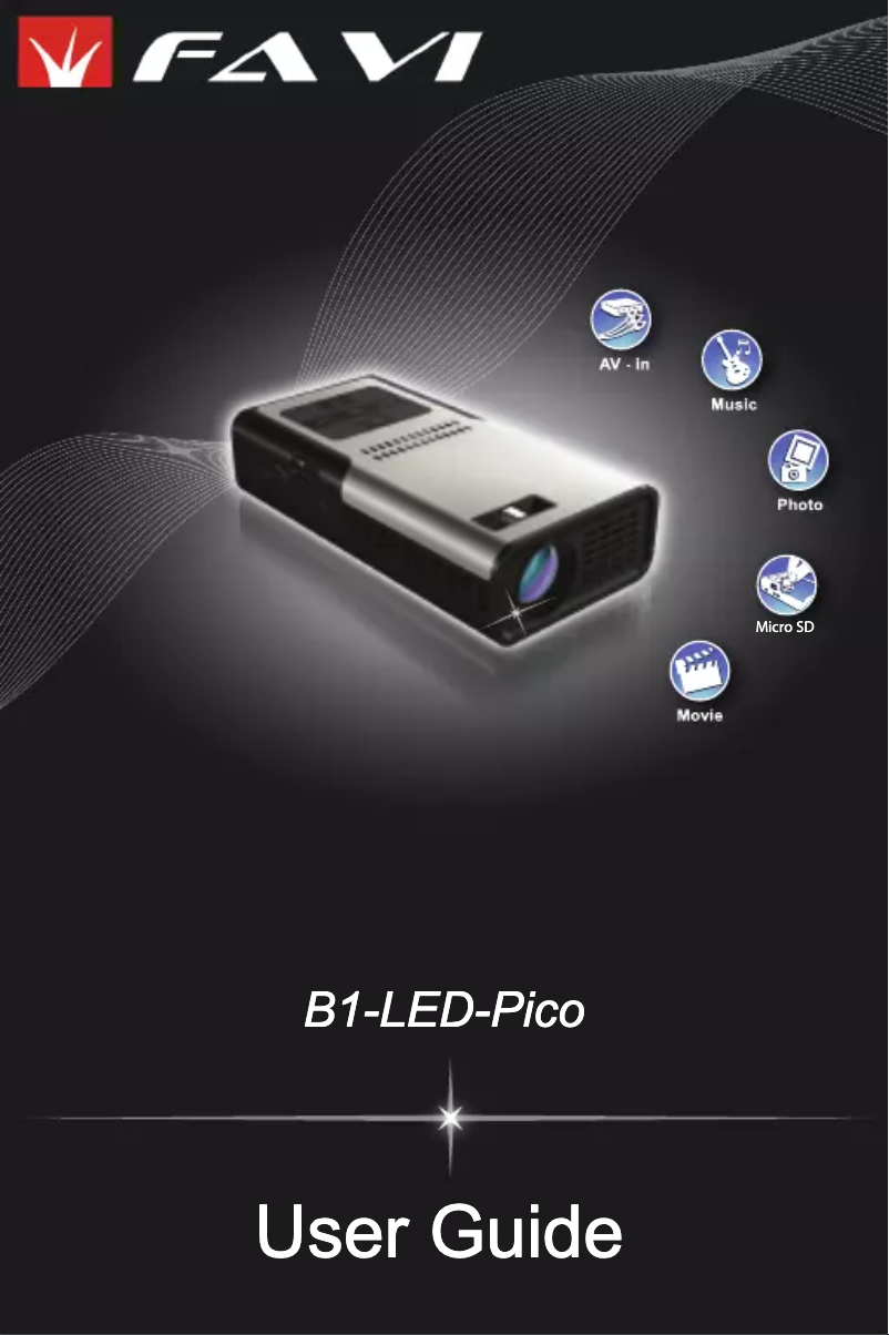 Page 1 de la notice Manuel utilisateur FAVI B1-LED-Pico