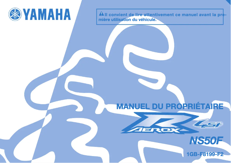 Page 1 de la notice Manuel utilisateur Yamaha AEROX 50 (2018)