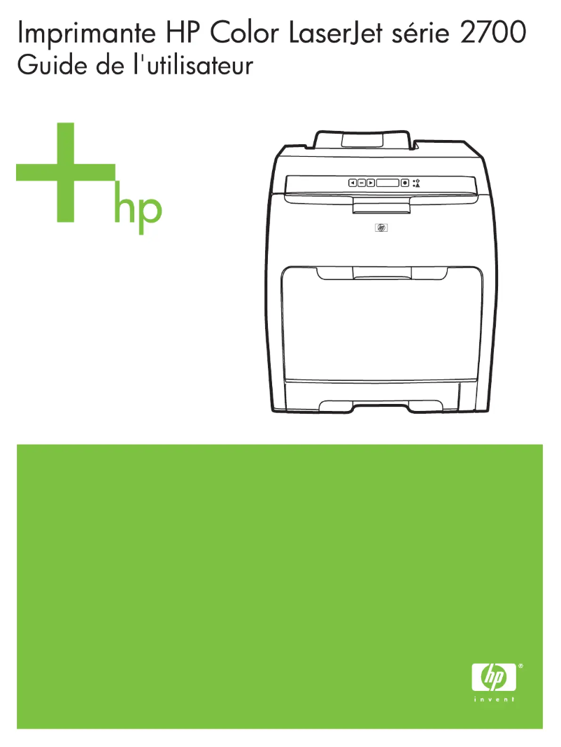 Page n°1 - Manuel utilisateur HP Color LaserJet 2700