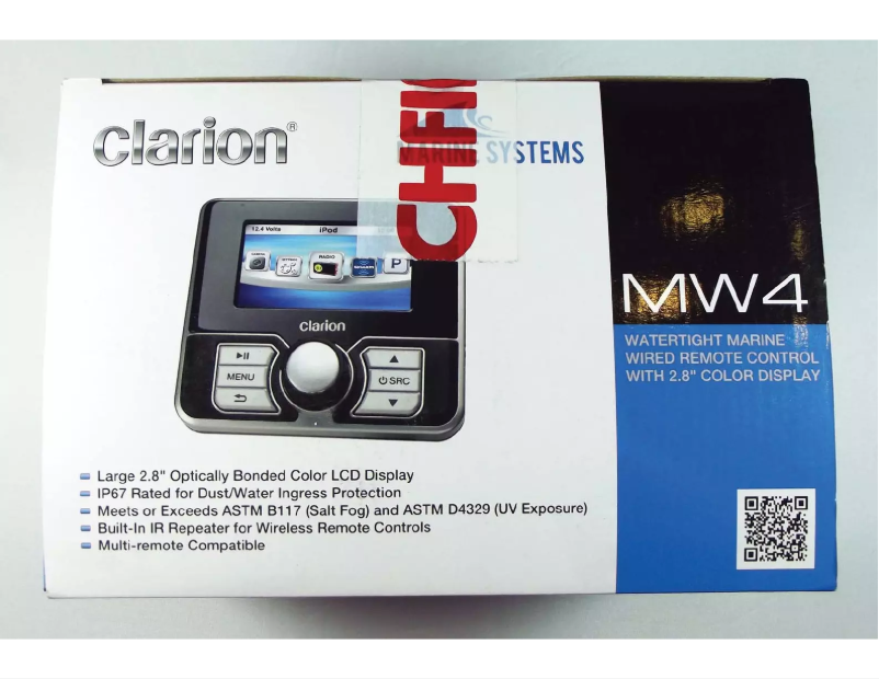 Página 1 del manual Manual de usuario Clarion MW4