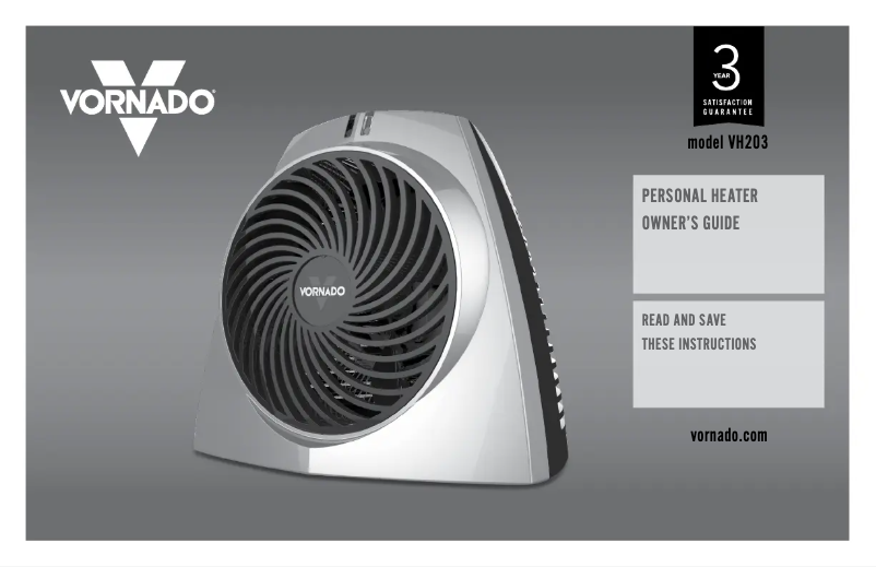 Página 1 del manual Manual de usuario Vornado VH203