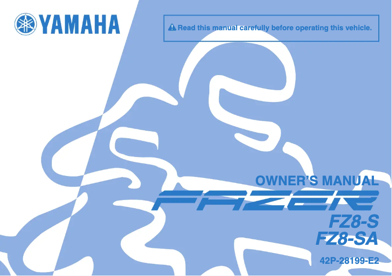 Image de la première page du manuel de l'appareil FZ8-SA